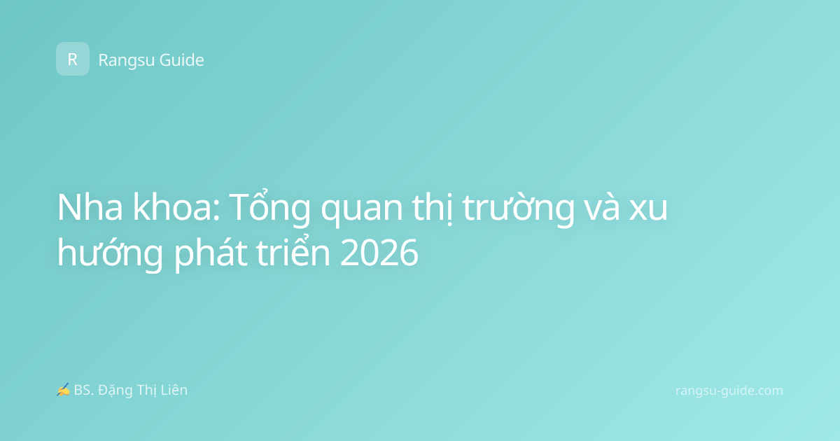 Nha khoa: Tổng quan thị trường và xu hướng phát triển 2026