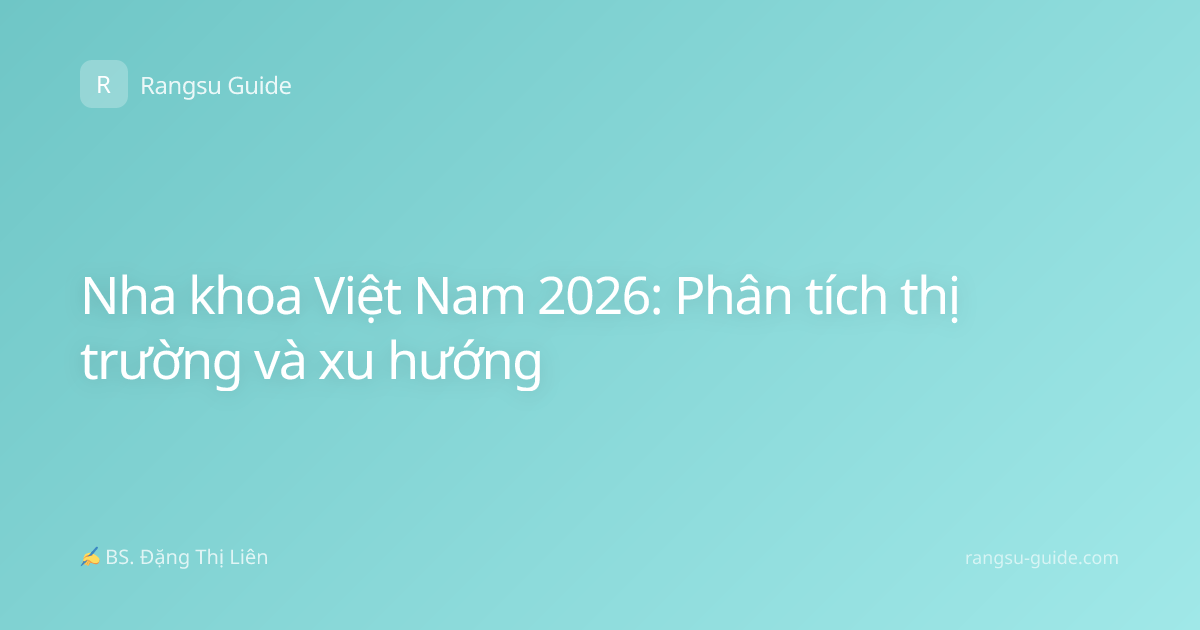 Nha khoa Việt Nam 2026: Phân tích thị trường và xu hướng