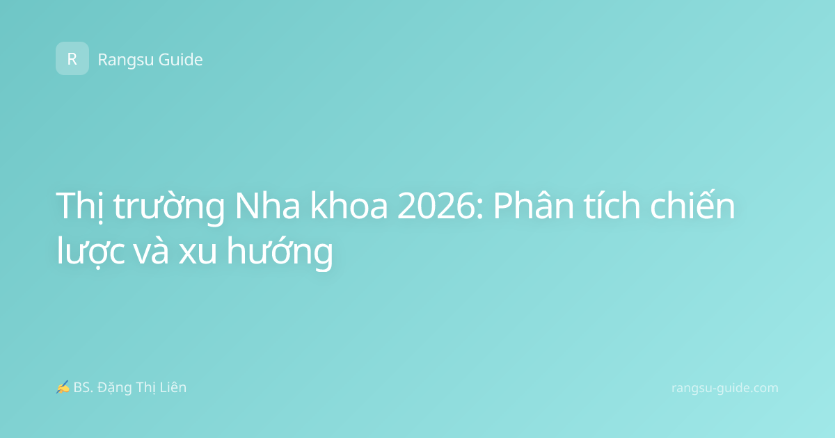 Thị trường Nha khoa 2026: Phân tích chiến lược và xu hướng