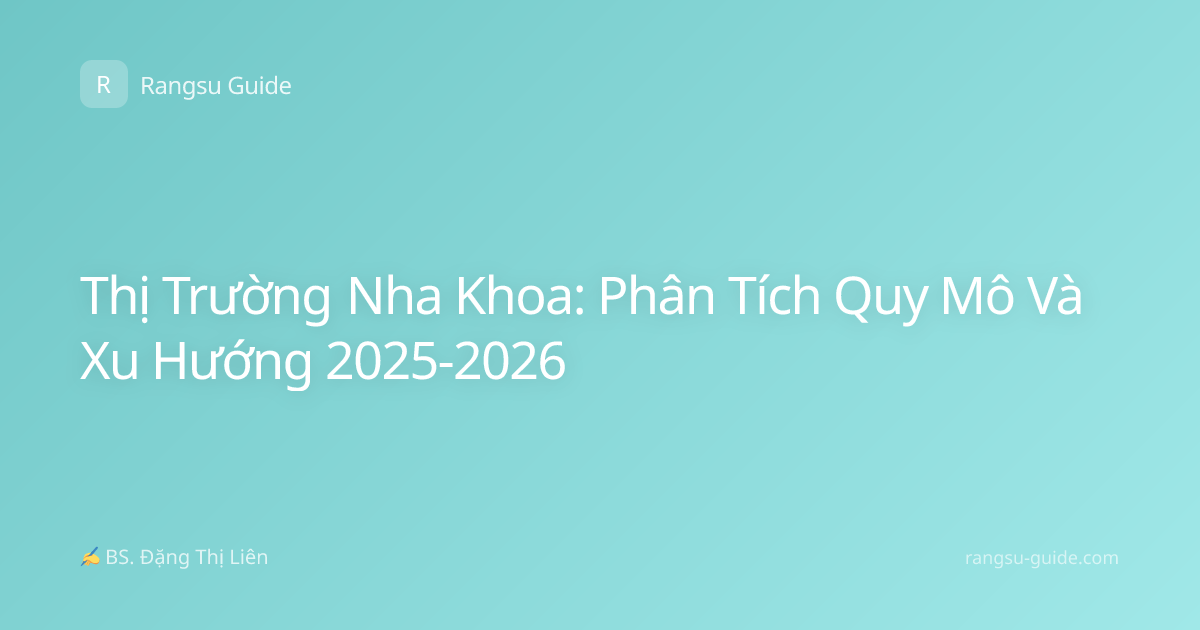 Thị Trường Nha Khoa: Phân Tích Quy Mô Và Xu Hướng 2025-2026